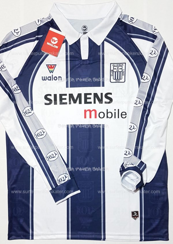 Camiseta de colección Alianza Lima año 2003 con sponsor Siemens